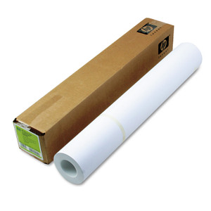 HP DesignJet Inkjet Large Format Paper, 6.6 mil, 24" x 100 ft, Coated White (HEWC6029C) View Product Image