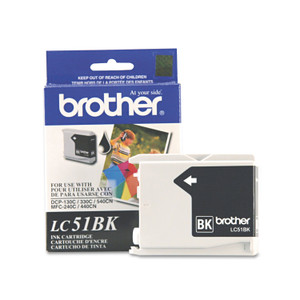 Brother LC51BK Innobella Ink, 500 Page-Yield, Black (BRTLC51BK) View Product Image