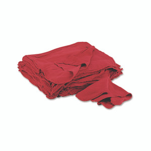 General Supply Red Shop Towels, Cloth, 14 x 15, 50/Pack