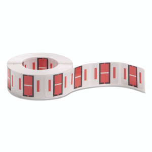 Smead A-Z Color-Coded End Tab Filing Labels, I, 1 x 1.25, White, 500/Roll