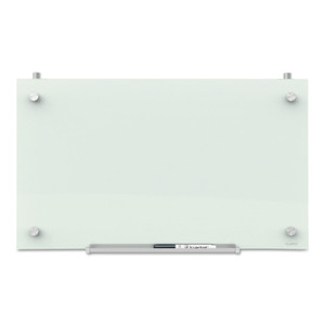Quartet Infinity Magnetic Glass Dry Erase Cubicle Board, 30 x 18, White Surface (QRTPDEC1830) View Product Image