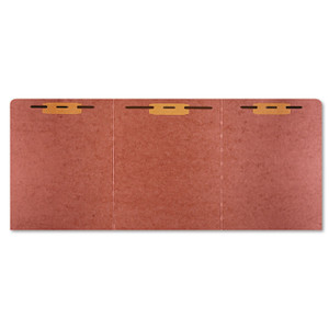 AbilityOne 7530014840001, SKILCRAFT Tri-Fold Classification Folder, 1 Fastener, Letter Size, Red Exterior, 10/Pack