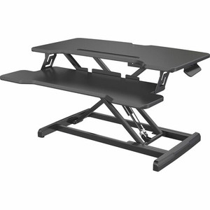Lorell X-type Slim Desk Riser - 19 lb Load Capacity - 16.50" Height x 20" Width - Desktop