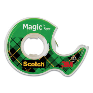 Scotch Magic Tape in Handheld Dispenser, 1" Core, 0.5" x 66.66 ft, Clear (MMM119) View Product Image