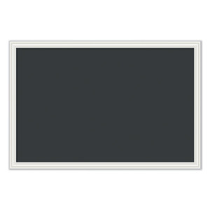 U Brands Magnetic Chalkboard with Decor Frame, 30 x 20, Black Surface, White Wood Frame (UBR2073U0001) View Product Image