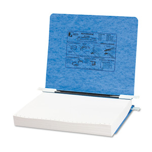ACCO PRESSTEX Covers with Storage Hooks, 2 Posts, 6" Capacity, 11 x 8.5, Light Blue (ACC54122)