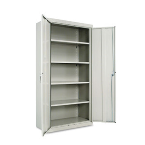 Alera Assembled 72" High Heavy-Duty Welded Storage Cabinet, Four Adjustable Shelves, 36w x 18d, Light Gray (ALECM7218LG) View Product Image