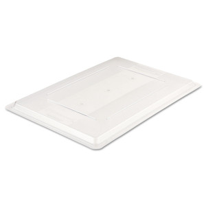 Rubbermaid Commercial Food/Tote Box Lids, 26 x 18, Clear, Plastic (RCP3302CLE) View Product Image