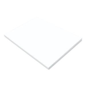 Prang SunWorks Construction Paper, 50 lb Text Weight, 18 x 24, Bright White, 50/Pack
