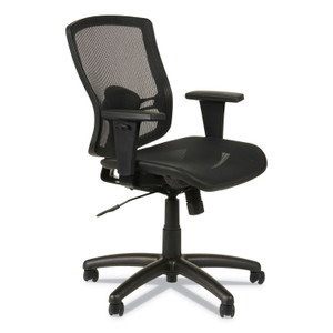 Alera Etros Series Suspension Mesh Mid-Back Synchro Tilt Chair, Supports Up to 275 lb, 15.74" to 19.68" Seat Height, Black (ALEET4218) View Product Image
