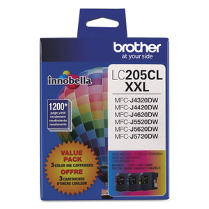 Brother LC2053PKS Innobella Super High-Yield Ink, 1,200 Page-Yield, Cyan/Magenta/Yellow (BRTLC2053PKS) View Product Image