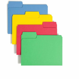 Smead SuperTab 1/3 Tab Cut Letter Recycled Top Tab File Folder - 8 1/2" x 11" - 3/4" Expansion - Top Tab Location - Assorted Tab Position - 14 pt. - (SMD10410)