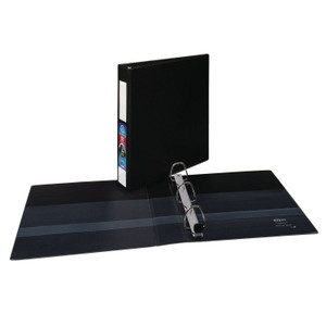 Avery Heavy-Duty Non-View Binder with DuraHinge and One Touch EZD Rings, 3 Rings, 1.5" Capacity, 11 x 8.5, Black