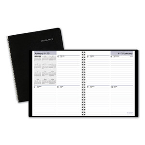 AT-A-GLANCE DayMinder Open-Schedule Weekly Appointment Book, 8.75 x 7, Black Cover, 12-Month (Jan to Dec): 2024 View Product Image