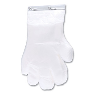 Inteplast Group Reddi-to-Go Poly Gloves on Wicket, One Size, Clear, 8,000/Carton (IBSR2GOPE8K) View Product Image