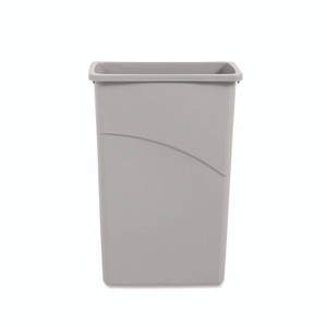 Boardwalk Slim Waste Container, 23 gal, Plastic, Gray