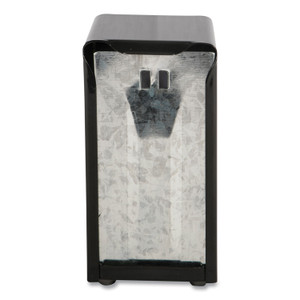 San Jamar Tabletop Napkin Dispenser, Tall Fold, 3.75 x 4 x 7.5, Capacity: 150, Black (SJMH900BK) View Product Image