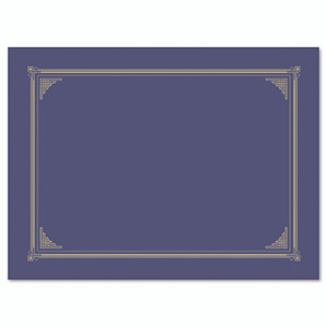 Geographics Certificate/Document Cover, 12.5 x 9.75, Metallic Blue, 6/Pack