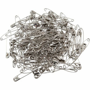Charles Leonard Safety Pins - 2" Length - Silver - Steel