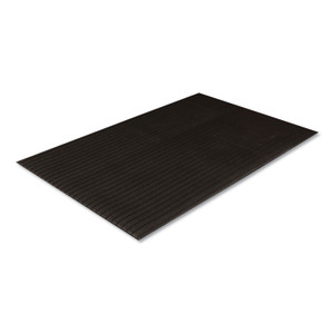 Crown Ribbed Vinyl Anti-Fatigue Mat, 36 x 60, Black (CWNFL3660BK) View Product Image