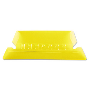 Pendaflex Transparent Colored Tabs For Hanging File Folders, 1/5-Cut, Yellow, 2" Wide, 25/Pack