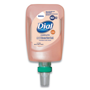 Dial Professional Antibacterial Foaming Hand Wash Refill for FIT Manual Dispenser, Original, 1.2 L, 3/Carton (DIA16670) View Product Image
