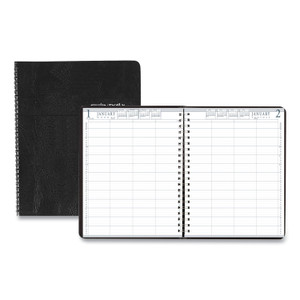 House of Doolittle Four-Person Group Practice Daily Appointment Book, 11 x 8.5, Black Cover, 12-Month (Jan to Dec): 2024 View Product Image