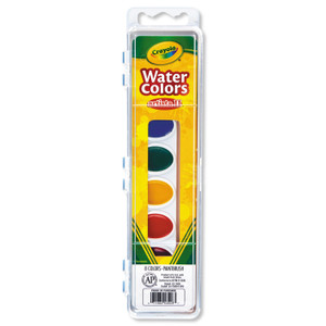 Crayola Artista II 8-Color Watercolor Set, 8 Assorted Colors, Palette Tray