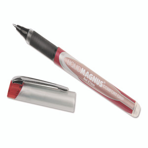AbilityOne - Pen, Roller Ball, Rubber Grip, Free Ink, Red, Fine Point (7520-01-587-7781) (7520015877781)