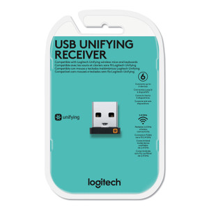 Logitech USB Unifying Receiver, Black (LOG910005235) View Product Image
