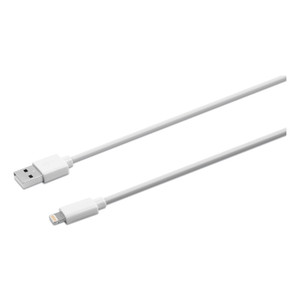 Innovera USB Apple Lightning Cable, 6 ft, White (IVR30020) View Product Image