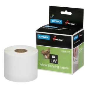 AbilityOne 7530016578884 Dymo/SKILCRAFT LabelWriter Thermal Labels, Shipping Label, 2.12" x 4", Black on White (NSN6578884) View Product Image