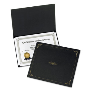 Oxford Certificate Holder, 11.25 x 8.75, Black, 5/Pack (OXF29900055BGD) View Product Image