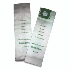 Green Klean Replacement Vacuum Bags, Fits AllStar/Century/Karcher/ProChem/Sebo/Versamatic Plus/Windsor Sensor, 10/Pack