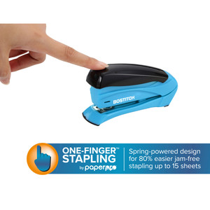 Accentra, Inc. Compact Stapler, 15 Sheet Capacity, 105 Strip, Assorted (ACI1491) View Product Image