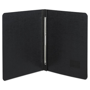 ACCO PRESSTEX Report Cover with Tyvek Reinforced Hinge, Side Bound, Two-Piece Prong Fastener, 3" Capacity, 8.5 x 11, Black/Black