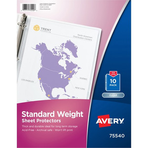 Avery; Standard Weight Sheet Protectors (AVE75540) View Product Image