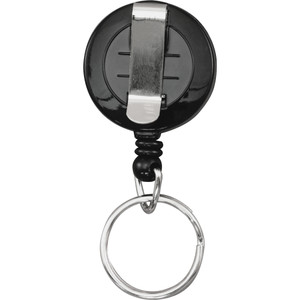 Advantus Corp. Badge Reels w/Ring, 30"Extension, 12/BX, Black (AVT97121) View Product Image