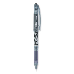 Pilot FriXion Point Erasable Gel Pen, Stick, Extra-Fine 0.5 mm, Black Ink, Black/Silver/Smoke Barrel (PIL31573) View Product Image