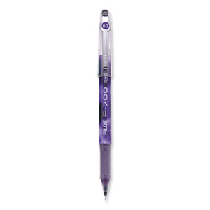 Pilot Precise P-700 Gel Pen, Stick, Fine 0.7 mm, Purple Ink, Purple Barrel, Dozen (PIL38621) View Product Image