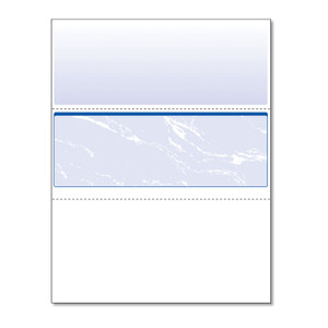 DocuGard Standard Security Check, 11 Features, 8.5 x 11, Blue Marble Middle, 500/Ream