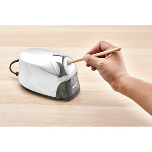 Bostitch (Stanley Bostitch) Pencil Sharpener, Electric, Tip Saver, 4"x7-1/2"x5", Chrome (BOSEPS8CHROME) View Product Image
