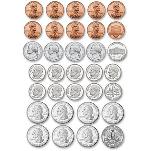 Ashley US Coin Money Set Die-cut Magnets (ASH10067) View Product Image