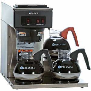 BUNN 12-Cup Low-Profile Pourover Coffee Brewer with 3 Warmers - 12 Cup(s) - Multi-serve