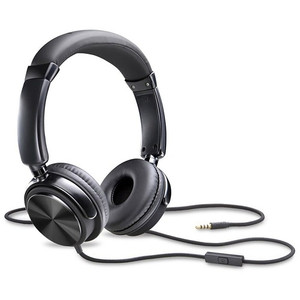 Compucessory Headset, w/ Microphone, Tangle-Free Braided Cable, Black (CCS15165) View Product Image