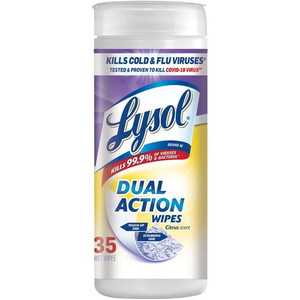 Lysol Dual Action Wipes (RAC81143) View Product Image