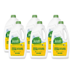 Seventh Generation Natural Automatic Dishwasher Gel, Lemon, 42 oz Bottle, 6/Carton