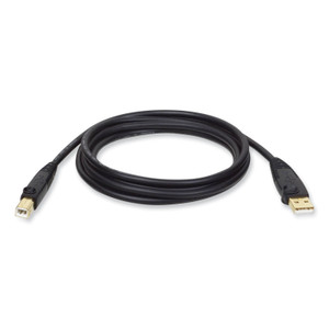 Tripp Lite USB 2.0 A/B Cable, 10 ft, Black (TRPU022010) View Product Image