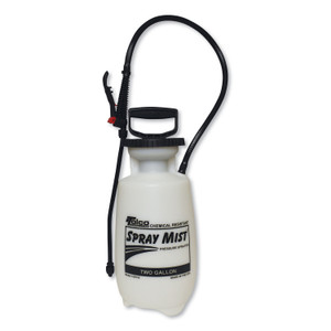 TOLCO Chemical Resistant Tank Sprayer, 2 gal, 0.63" x 28" Hose, White (TOC150012) View Product Image