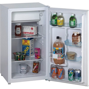 Avanti Counter-high Refrigerator - 3.30 ft - Manual Defrost - Undercounter - Manual Defrost - Reversible